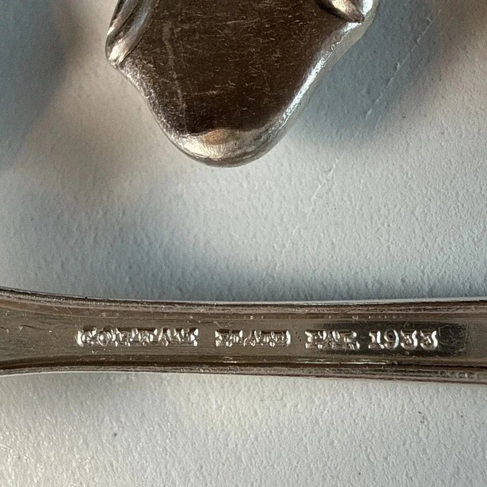 Gorham Flatware Lady Caroline Silver Plate 6 Dinner Forks 1933 Fan Tip Classic